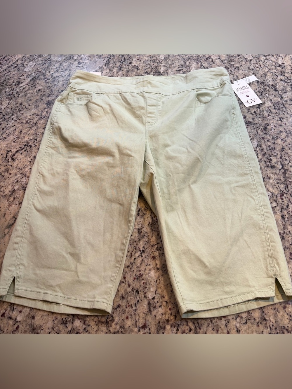 Gloria Vanderbilt Pale Green Cropped Pants